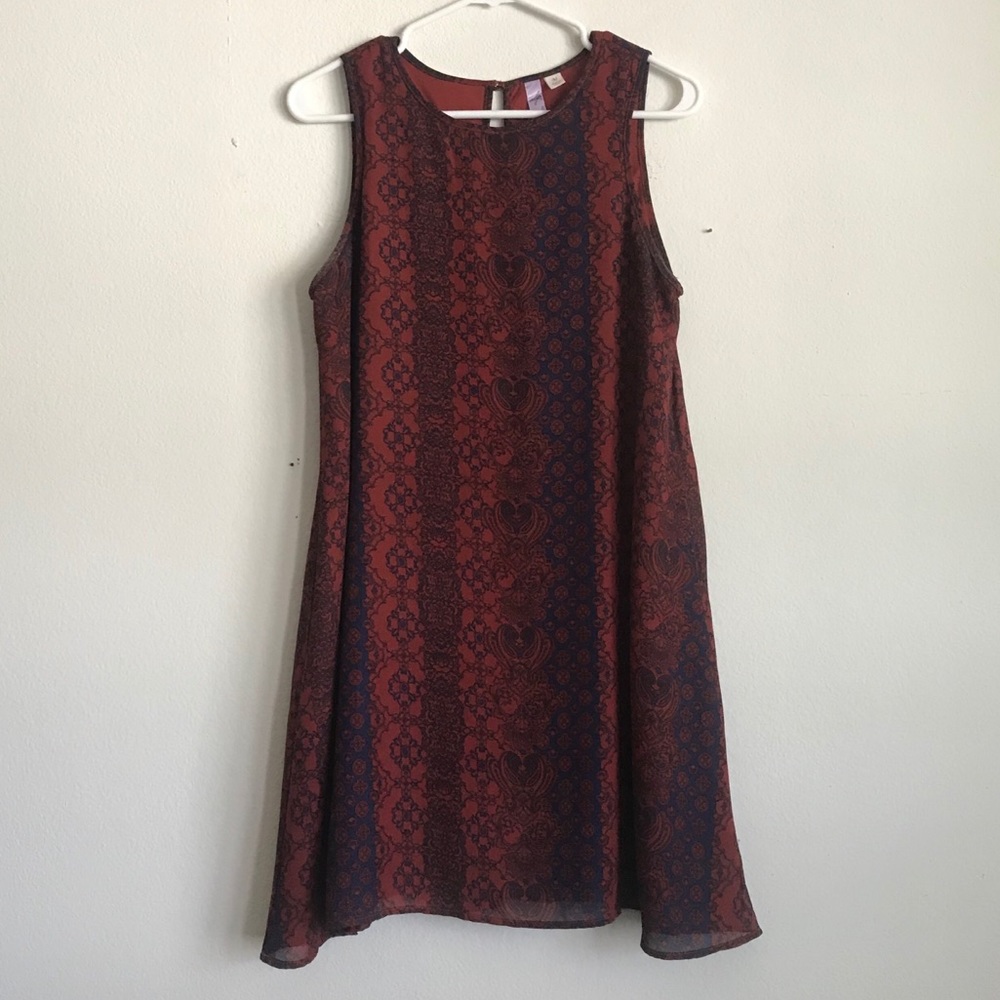 Alya Red and Navy Dress